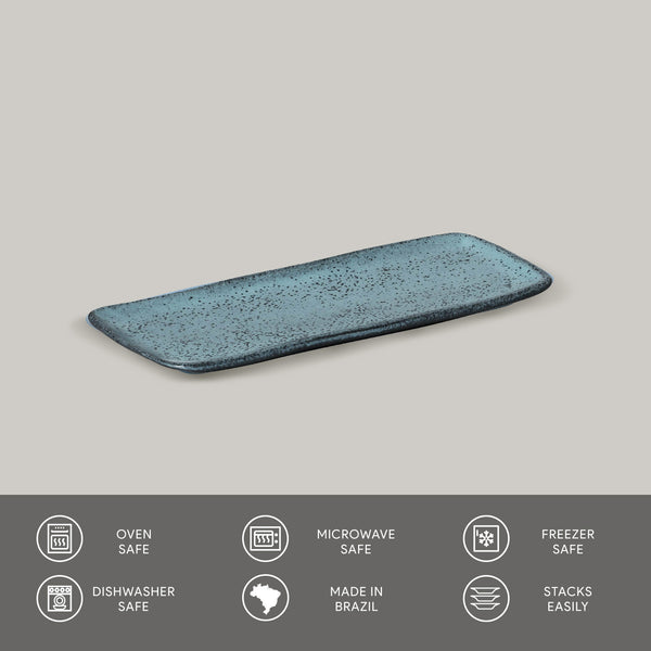 Porto Brasil NIGHT SKY RECTANGULAR PR ORGANIC STONEWARE dia. 8.66x3.74"  SKU: '1501477201