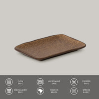 Porto Brasil DIJON RECTANGULAR PR JUTA STONEWARE dia. 7.08x5.51"  SKU: '15064105801