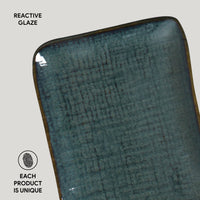 Porto Brasil OCEANO RECTANGULAR PR JUTA STONEWARE dia. 7.08x5.51"  SKU: '15064106701