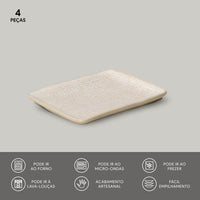 Porto Brasil LATTE RECTANGULAR PR JUTA STONEWARE dia. 7.08x5.51"  SKU: '15064108501