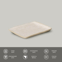 Porto Brasil LATTE RECTANGULAR PR JUTA STONEWARE dia. 7.08x5.51"  SKU: '15064108501