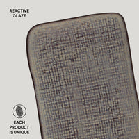 Porto Brasil TOURMALINE RECTANGULAR PR JUTA STONEWARE dia. 7.08x5.51"  SKU: '15064108901