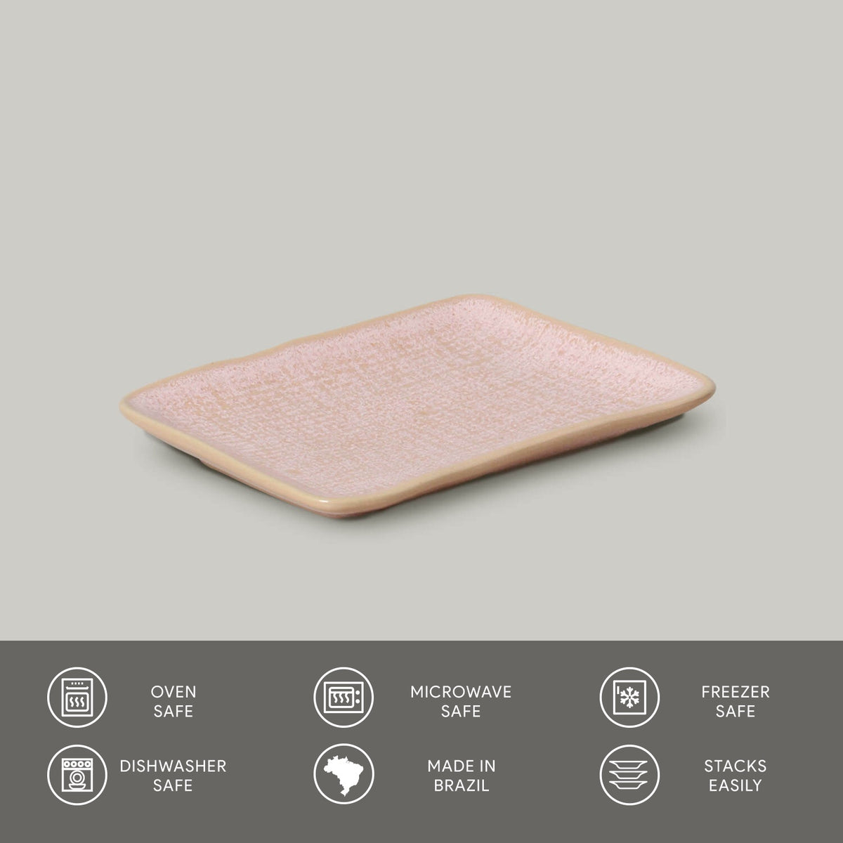 Porto Brasil LITCHI RECTANGULAR PR JUTA STONEWARE dia. 7.08x5.51"  SKU: '15064109201