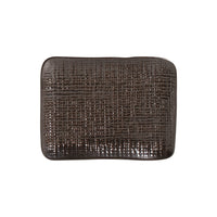 Porto Brasil METALLICA RECTANGULAR PR JUTA STONEWARE dia. 7.08x5.51"  SKU: '15064109301