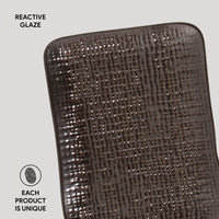 Porto Brasil METALLICA RECTANGULAR PR JUTA STONEWARE dia. 7.08x5.51"  SKU: '15064109301