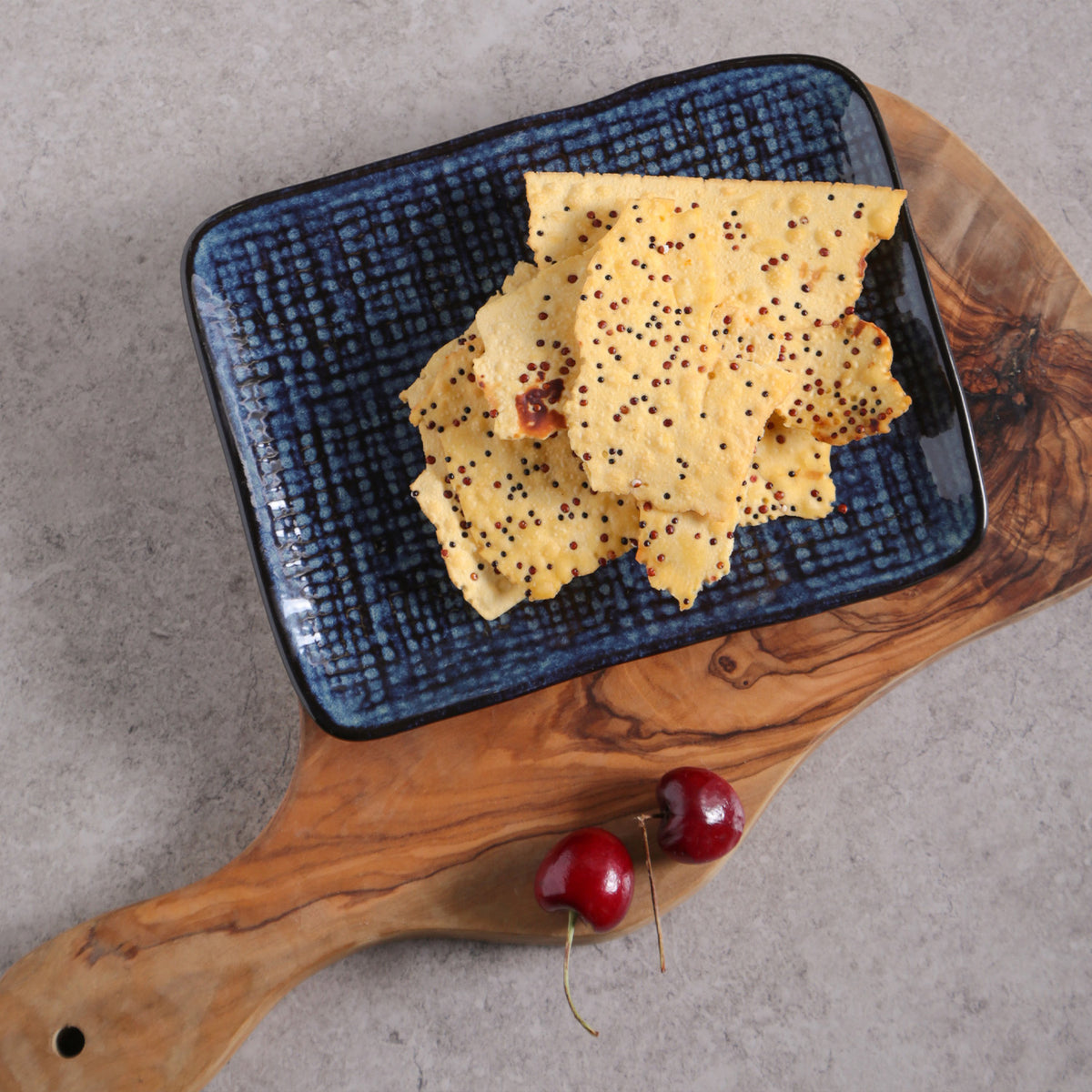 Porto Brasil DENIM RECTANGULAR PR JUTA STONEWARE dia. 7.08x5.51"  SKU: '15064113001