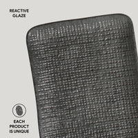 Porto Brasil CHROMIUM RECTANGULAR PR JUTA STONEWARE dia. 7.08x5.51"  SKU: '15064115901