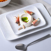 Porto Brasil NEW WHITE RECTANGULAR PR JUTA STONEWARE dia. 7.08x5.51"  SKU: '15064119801