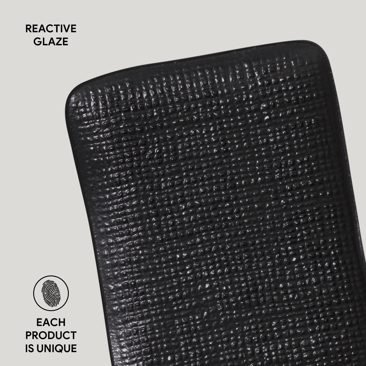 Porto Brasil MATTE BLACK RECTANGULAR PR JUTA STONEWARE dia. 7.08x5.51"  SKU: '1506473901