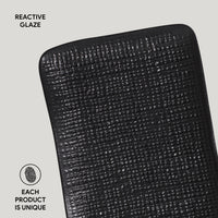 Porto Brasil MATTE BLACK RECTANGULAR PR JUTA STONEWARE dia. 7.08x5.51"  SKU: '1506473901