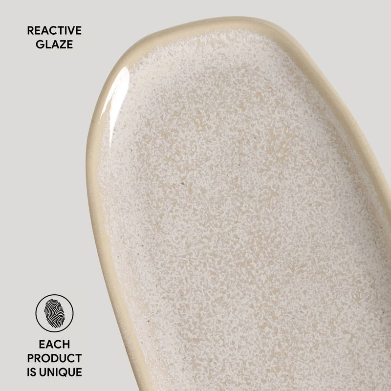 Porto Brasil LATTE SHALLOW OVAL PR ORGANIC STONEWARE dia. 9.06x4.33"  SKU: '15114108501