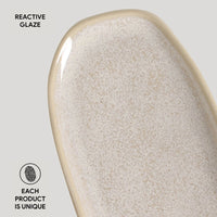Porto Brasil LATTE SHALLOW OVAL PR ORGANIC STONEWARE dia. 9.06x4.33"  SKU: '15114108501