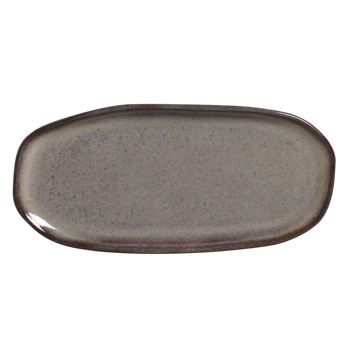 Porto Brasil TOURMALINE SHALLOW OVAL PR ORGANIC STONEWARE dia. 9.06x4.33"  SKU: '15114108901