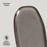 Porto Brasil TOURMALINE SHALLOW OVAL PR ORGANIC STONEWARE dia. 9.06x4.33"  SKU: '15114108901