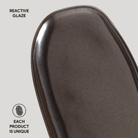 Porto Brasil METALLICA SHALLOW OVAL PR ORGANIC STONEWARE dia. 9.06x4.33"  SKU: '15114109301