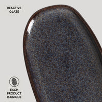 Porto Brasil TITANIUM SHALLOW OVAL PR ORGANIC STONEWARE dia. 9.06x4.33"  SKU: '15114109401