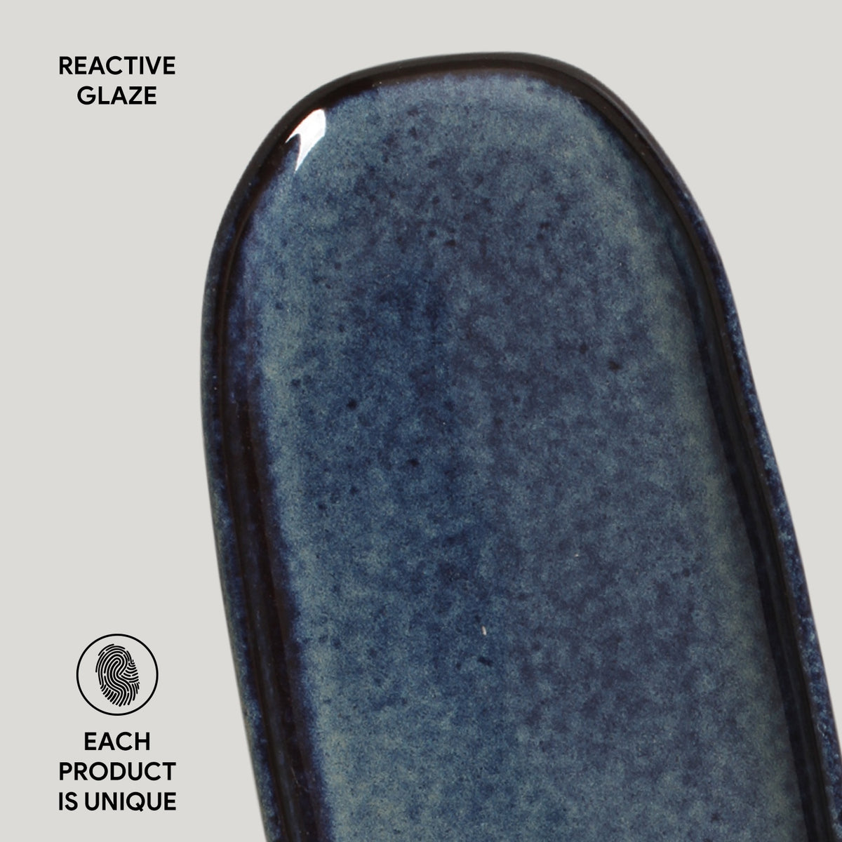 Porto Brasil DENIM DEEP RIM PLATE  STONEWARE dia. 7.48x2.17"  SKU: '16014113001