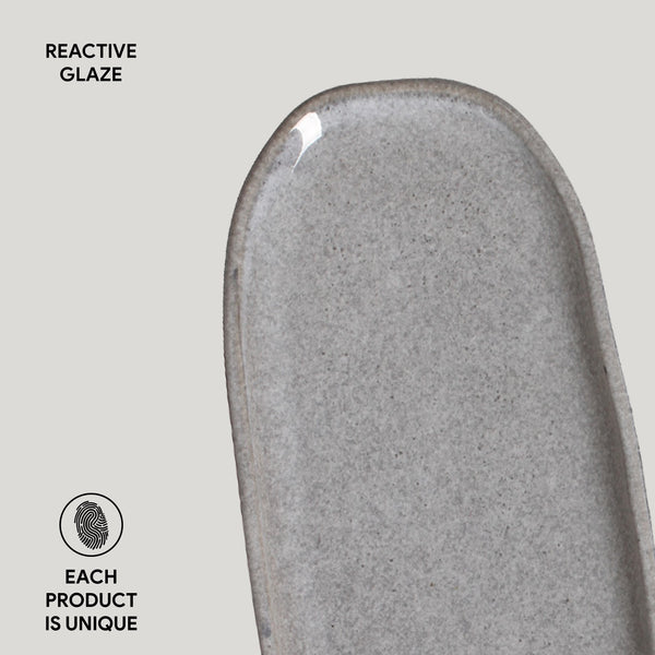 Porto Brasil DUST SHALLOW OVAL PR ORGANIC STONEWARE dia. 9.06x4.33"  SKU: '15114115801