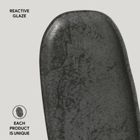 Porto Brasil CHROMIUM SHALLOW OVAL PR ORGANIC STONEWARE dia. 9.06x4.33"  SKU: '15114115901