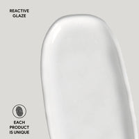 Porto Brasil NEW WHITE SHALLOW OVAL PR ORGANIC STONEWARE dia. 9.06x4.33"  SKU: '15114119801
