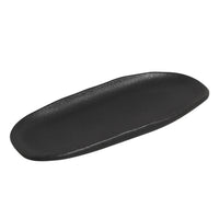 Porto Brasil MATTE BLACK SHALLOW OVAL PR ORGANIC STONEWARE dia. 9.06x4.33"  SKU: '1511473901
