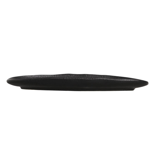 Porto Brasil MATTE BLACK SHALLOW OVAL PR ORGANIC STONEWARE dia. 9.06x4.33"  SKU: '1511473901