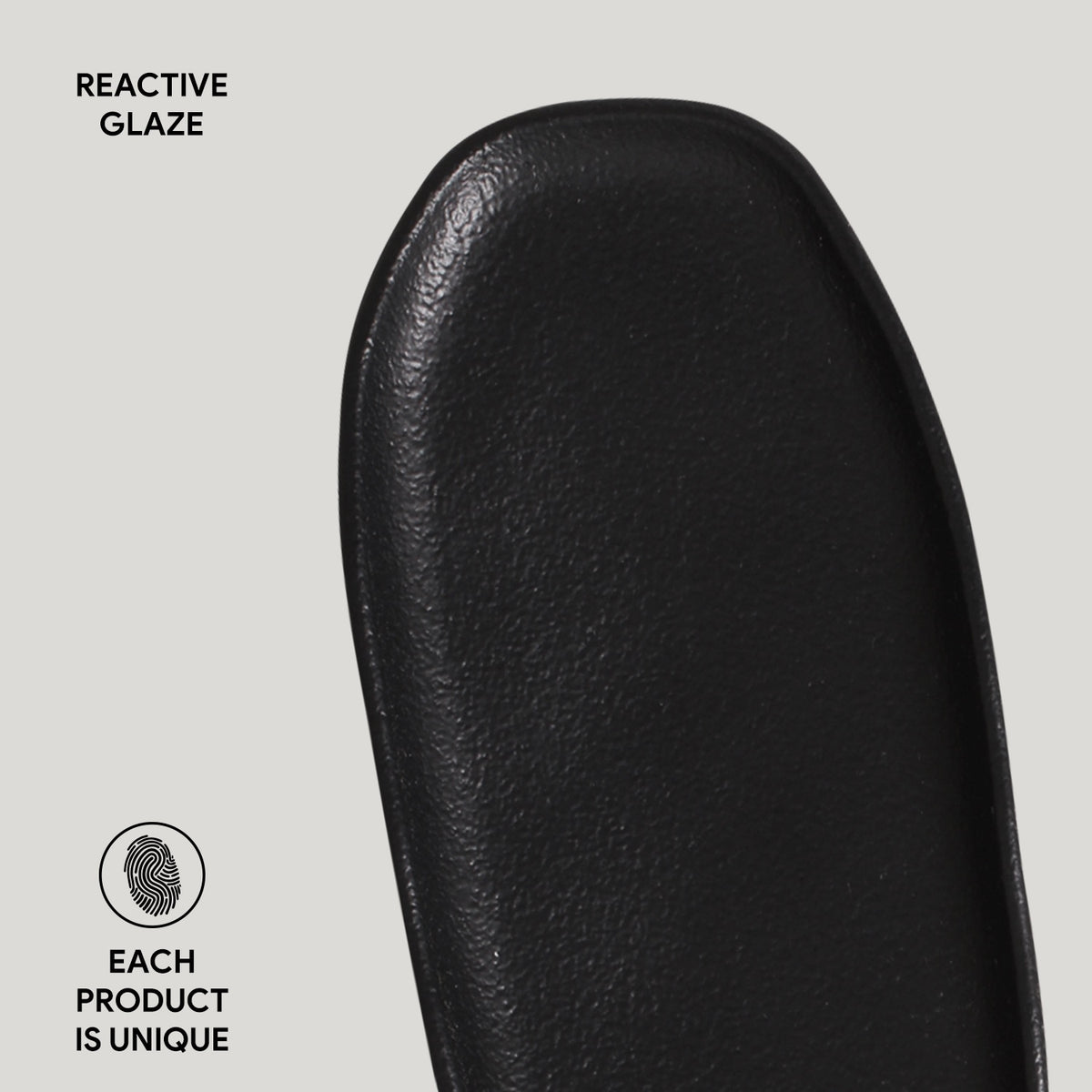 Porto Brasil MATTE BLACK SHALLOW OVAL PR ORGANIC STONEWARE dia. 9.06x4.33"  SKU: '1511473901