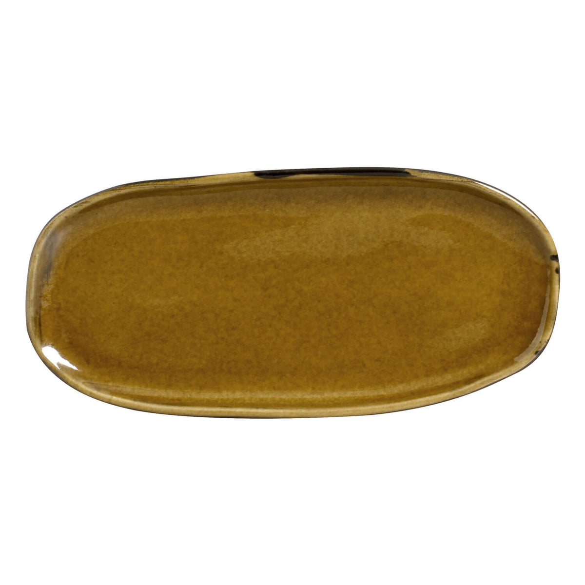 Porto Brasil AMBER SHALLOW OVAL PR ORGANIC STONEWARE dia. 9.06x4.33"  SKU: '1511477101