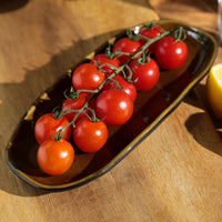 Porto Brasil AMBER SHALLOW OVAL PR ORGANIC STONEWARE dia. 9.06x4.33"  SKU: '1511477101