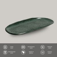 Porto Brasil GREENERY SHALLOW OVAL PR ORGANIC STONEWARE dia. 6.5x3.15"  SKU: '15214106501