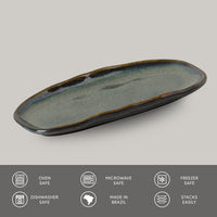 Porto Brasil OCEANO SHALLOW OVAL PR ORGANIC STONEWARE dia. 6.5x3.15"  SKU: '15214106701