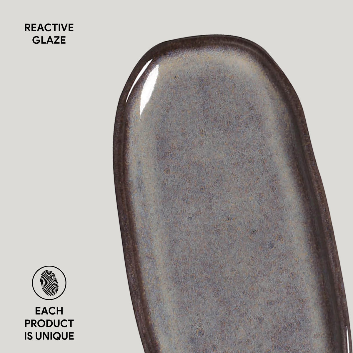 Porto Brasil TOURMALINE SHALLOW OVAL PR ORGANIC STONEWARE dia. 6.5x3.15"  SKU: '15214108901