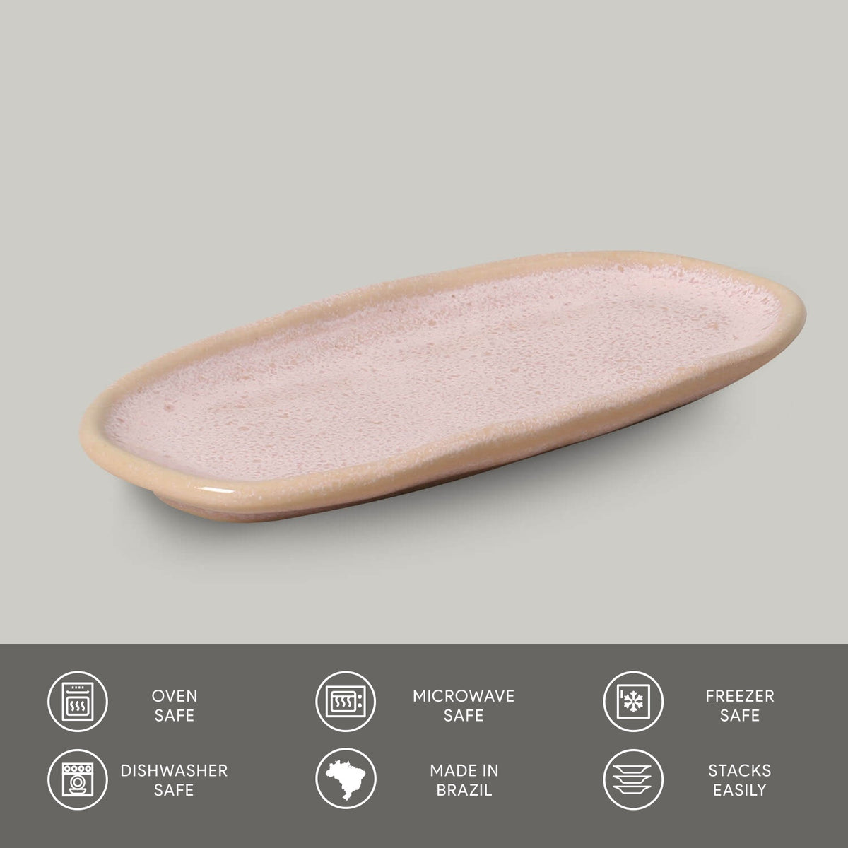 Porto Brasil LITCHI SHALLOW OVAL PR ORGANIC STONEWARE dia. 6.5x3.15"  SKU: '15214109201