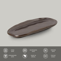 Porto Brasil METALLICA SHALLOW OVAL PR ORGANIC STONEWARE dia. 6.5x3.15"  SKU: '15214109301