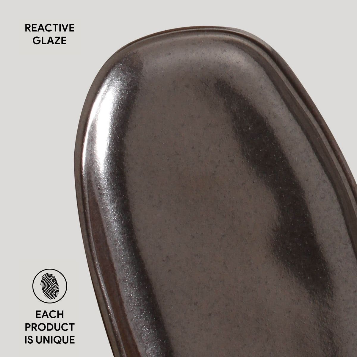 Porto Brasil METALLICA SHALLOW OVAL PR ORGANIC STONEWARE dia. 6.5x3.15"  SKU: '15214109301