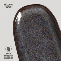 Porto Brasil TITANIUM SHALLOW OVAL PR ORGANIC STONEWARE dia. 6.5x3.15"  SKU: '15214109401