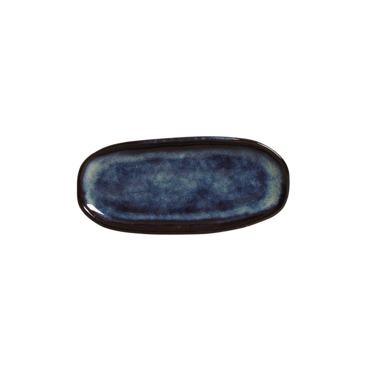 Porto Brasil DENIM SHALLOW OVAL PR ORGANIC STONEWARE dia. 6.5x3.15"  SKU: '15214113001