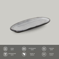 Porto Brasil DUST SHALLOW OVAL PR ORGANIC STONEWARE dia. 6.5x3.15"  SKU: '15214115801