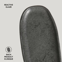 Porto Brasil CHROMIUM SHALLOW OVAL PR ORGANIC STONEWARE dia. 6.5x3.15"  SKU: '15214115901