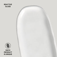 Porto Brasil NEW WHITE SHALLOW OVAL PR ORGANIC STONEWARE dia. 6.5x3.15"  SKU: '15214119801