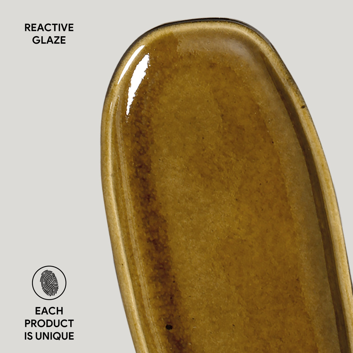 Porto Brasil AMBER SHALLOW OVAL PR ORGANIC STONEWARE dia. 6.5x3.15"  SKU: '1521477101