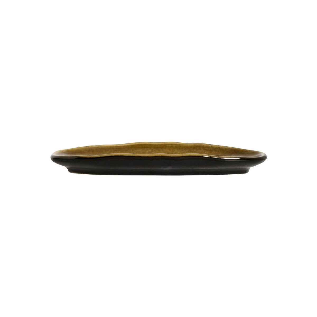 Porto Brasil AMBER SHALLOW OVAL PR ORGANIC STONEWARE dia. 6.5x3.15"  SKU: '1521477101