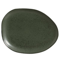 Porto Brasil GREENERY OVAL DINNER PLATE ORGANIC STONEWARE dia. 12.2"  SKU: '15314106501