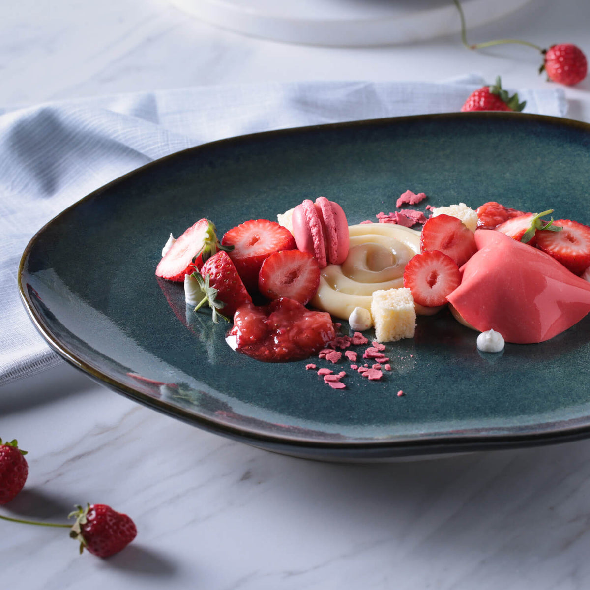 Porto Brasil OCEANO OVAL DINNER PLATE ORGANIC STONEWARE dia. 12.2"  SKU: '15314106701