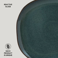 Porto Brasil OCEANO OVAL DINNER PLATE ORGANIC STONEWARE dia. 12.2"  SKU: '15314106701