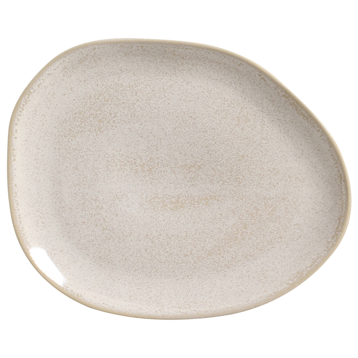 Porto Brasil LATTE OVAL DINNER PLATE ORGANIC STONEWARE dia. 12.2"  SKU: '15314108501