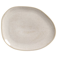 Porto Brasil LATTE OVAL DINNER PLATE ORGANIC STONEWARE dia. 12.2"  SKU: '15314108501