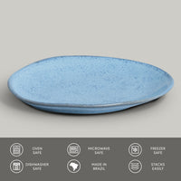 Porto Brasil BREEZE OVAL DINNER PLATE  ORGANIC STONEWARE dia. 12.2"  SKU: '15314109001