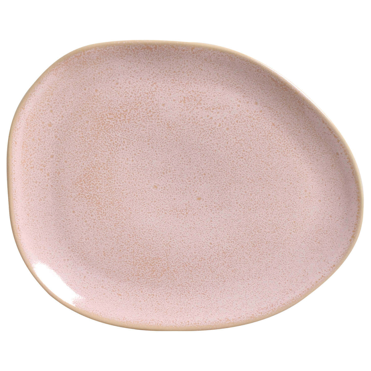 Porto Brasil LITCHI OVAL DINNER PLATE ORGANIC STONEWARE dia. 12.2"  SKU: '15314109201