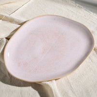 Porto Brasil LITCHI OVAL DINNER PLATE ORGANIC STONEWARE dia. 12.2"  SKU: '15314109201